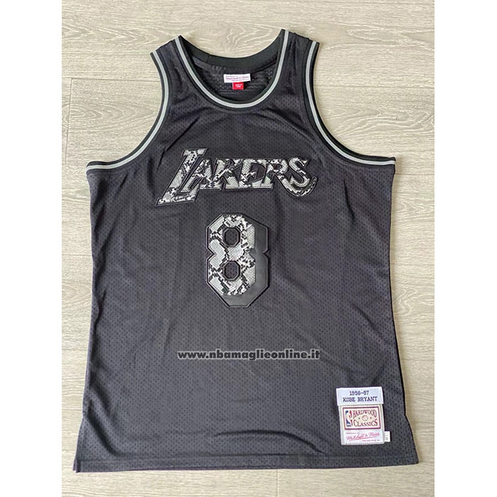 Maglia Los Angeles Lakers Kobe Bryant #8 Swingman Mitchell & Ness 1996-97 Nero